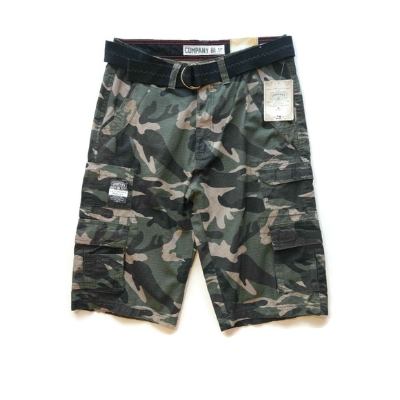 Company 81 Other - Company 81 Cargo Camo Shorts & Black Belt